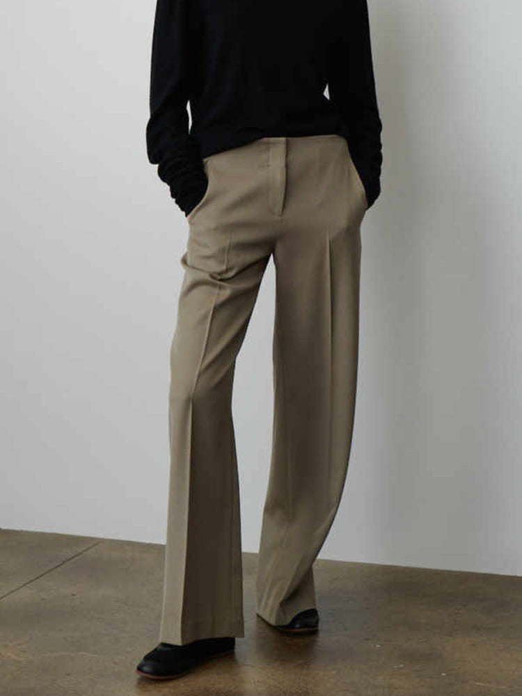 Damen elegante und weit geschnittene Anzughose Drune