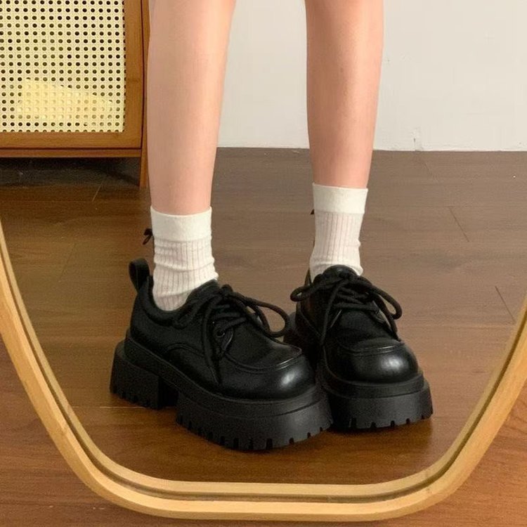 Damen Chunky Schnürschuhe mit rutschfester Sohle und modischem Design Drune