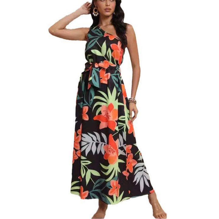 Damen Maxikleid mit floralem Design und schmalem Schnitt Drune