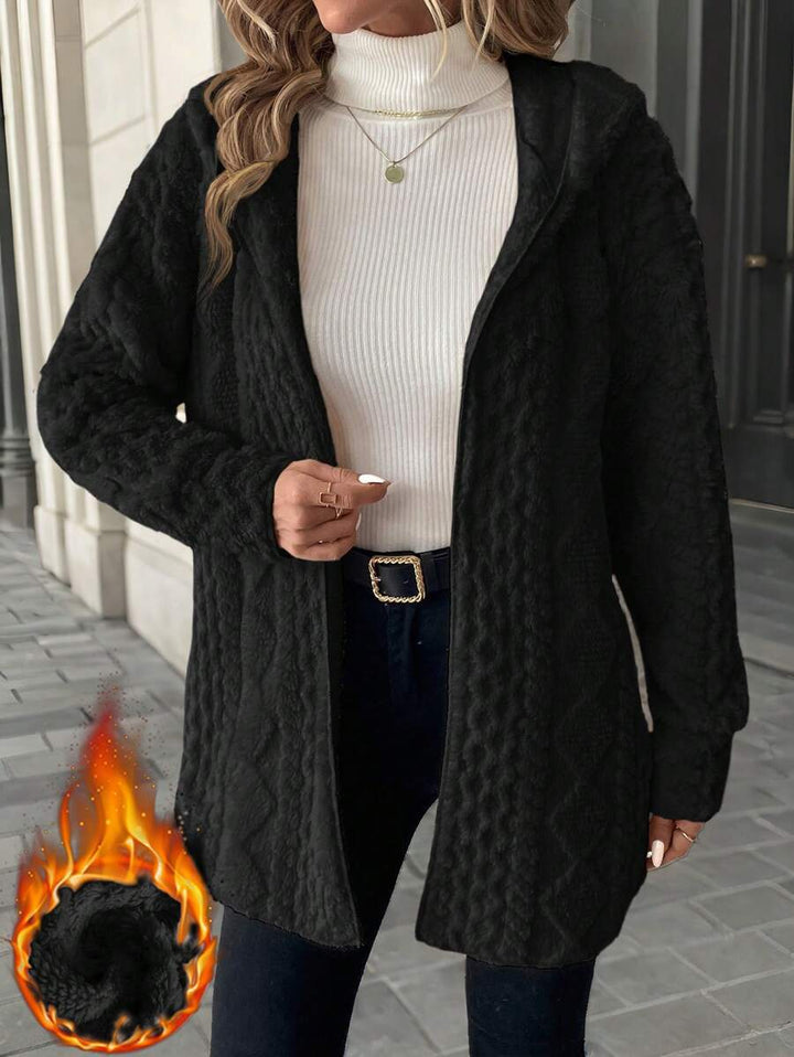 Damen Fleece-Jacke mit luxuriösem samtigem Touch Drune