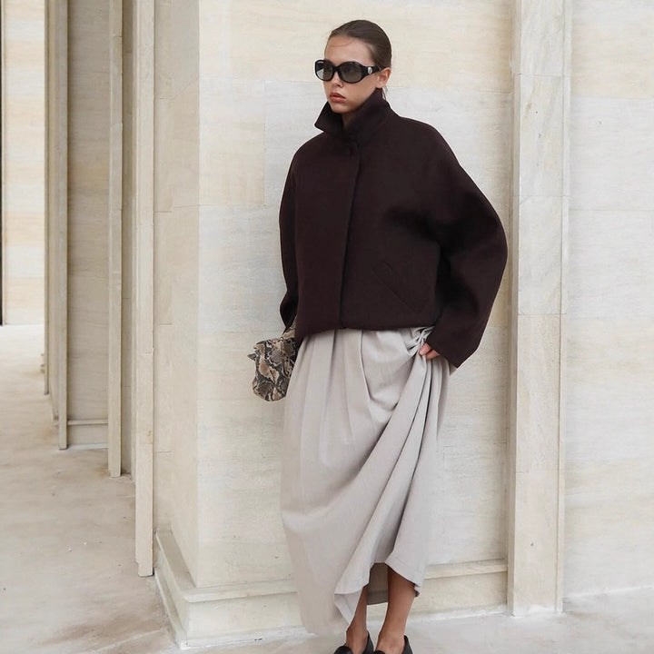 Damen Oversized Mantel Drune