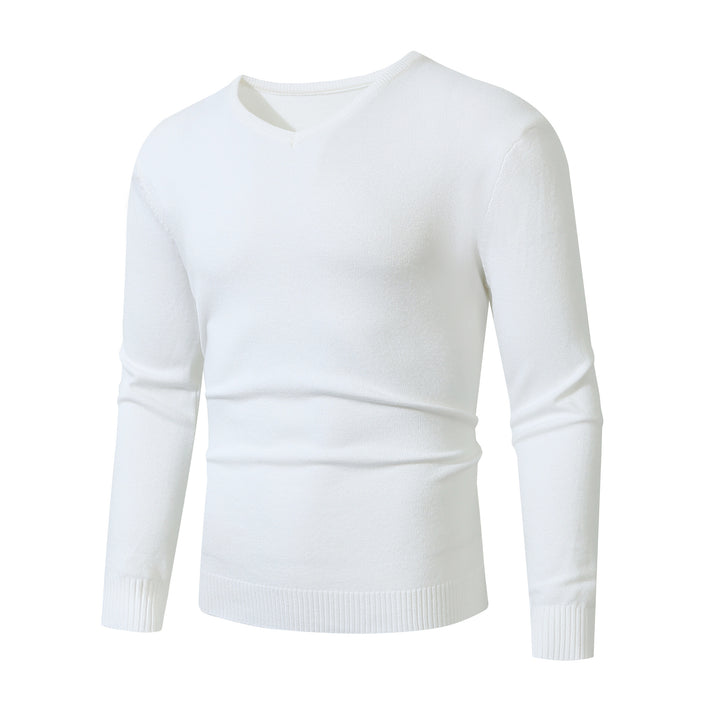 Herren eleganter V-Ausschnitt Pullover aus hochwertigem Feinstrick Drune