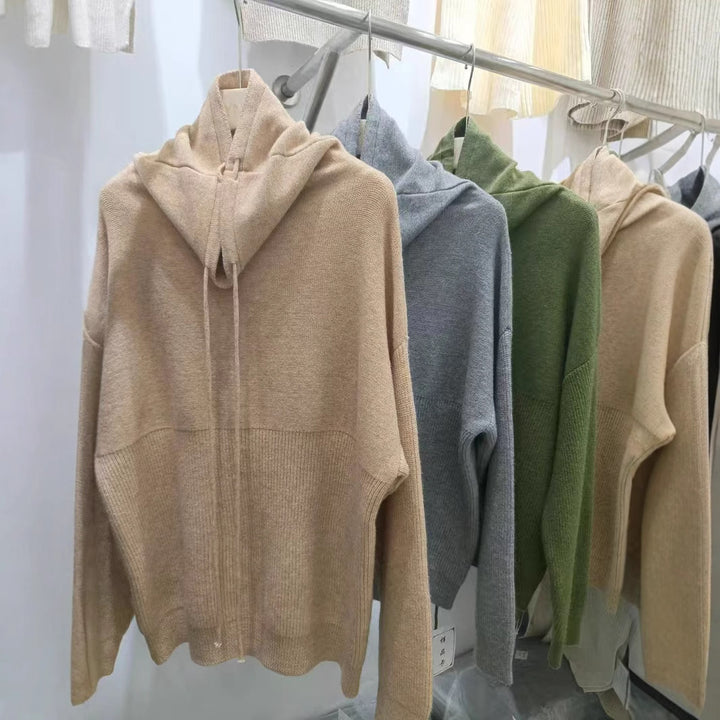 Damen Cozy Hoher Hals Pullover Sweater Drune