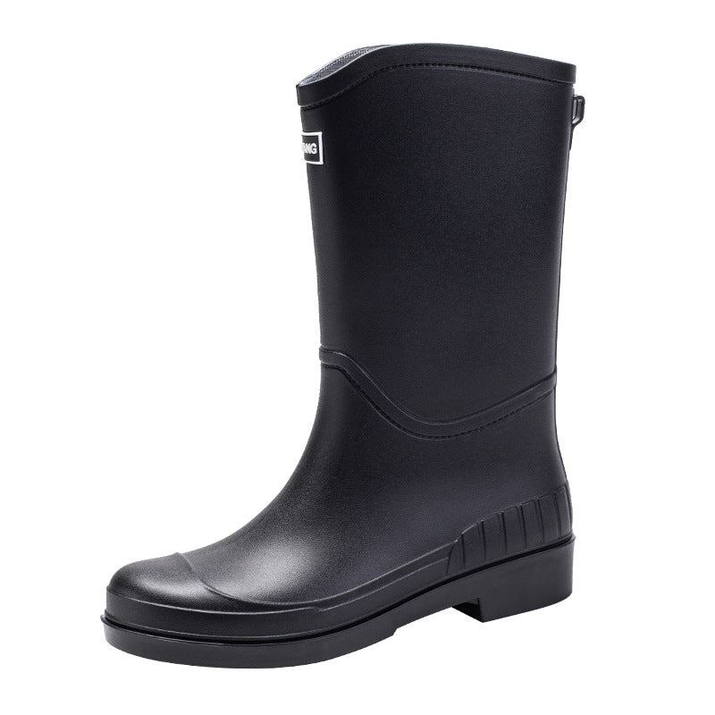 Damen Hochwertige und wetterfeste Gummistiefel mit rutschfester Sohle und bequemem Einstieg Drune