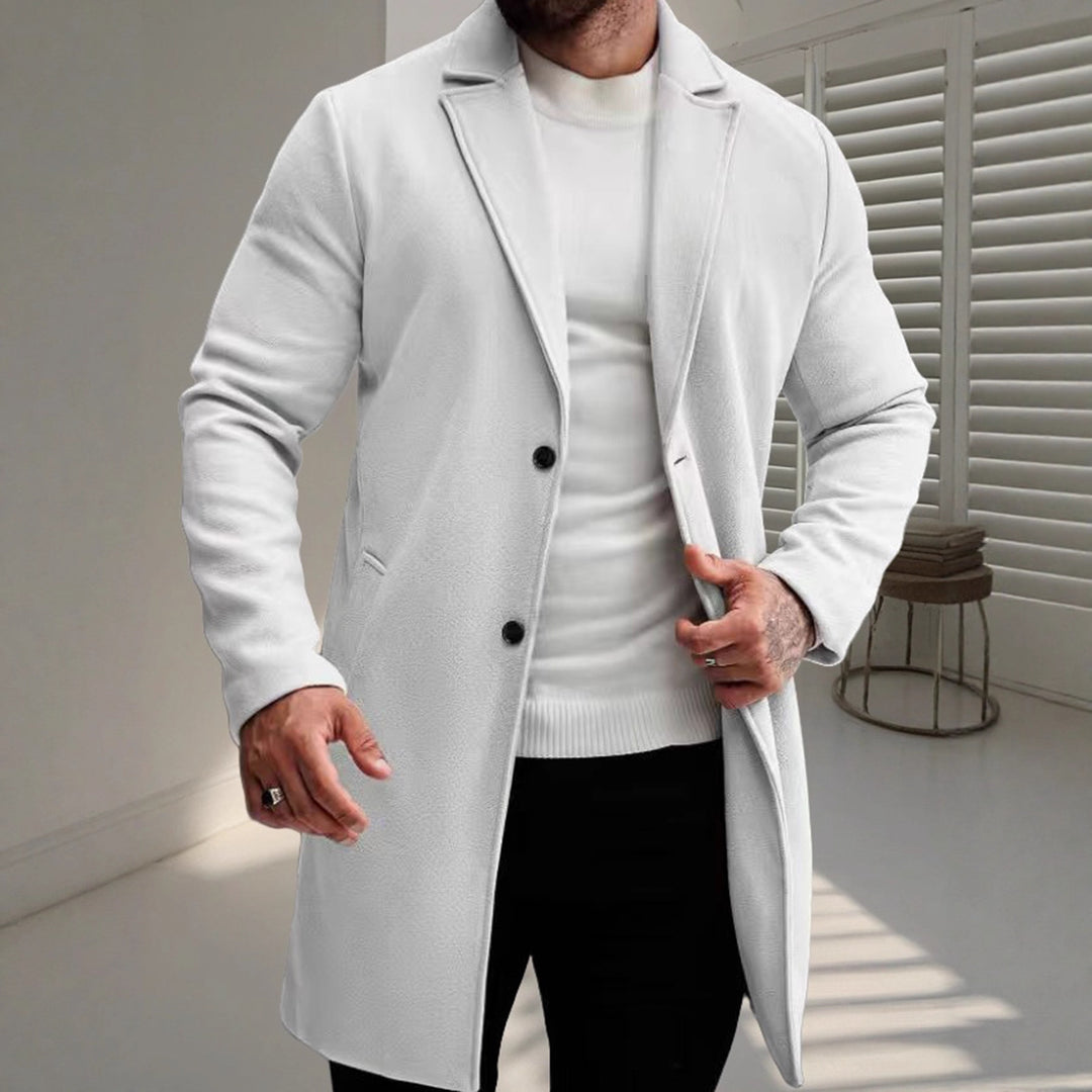 Herren eleganter Wollmantel Drune