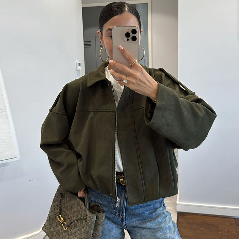 Damen Oversize-Camouflagejacke Drune