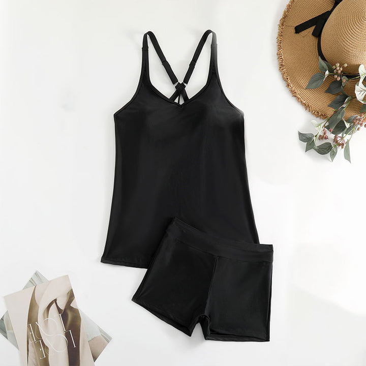Damen Sportliches Badeoutfit mit elegantem Racerback Drune