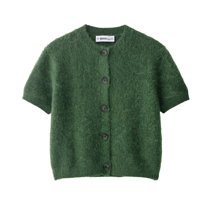 Damen leichte Kurzarm-Strickjacke Drune