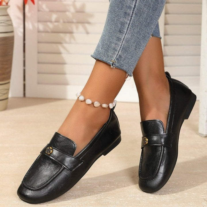 Damen Mokassins mit elegantem Goldakzent und weichem Fußbett Drune