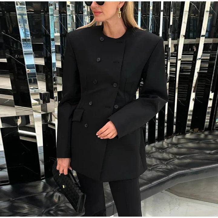 Damen Modern geschnittener Blazer Drune
