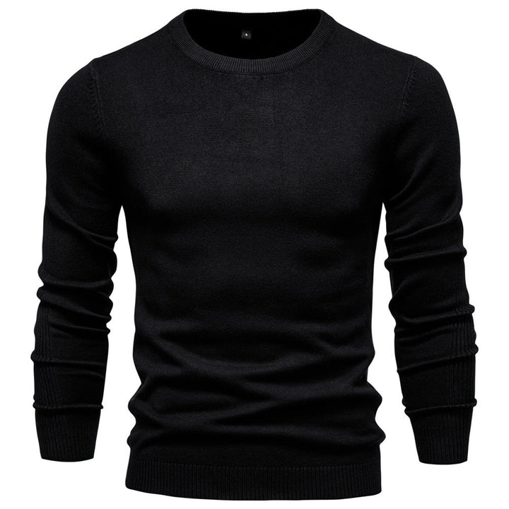 Herren Rundhals Pullover aus hochwertiger Baumwolle Drune