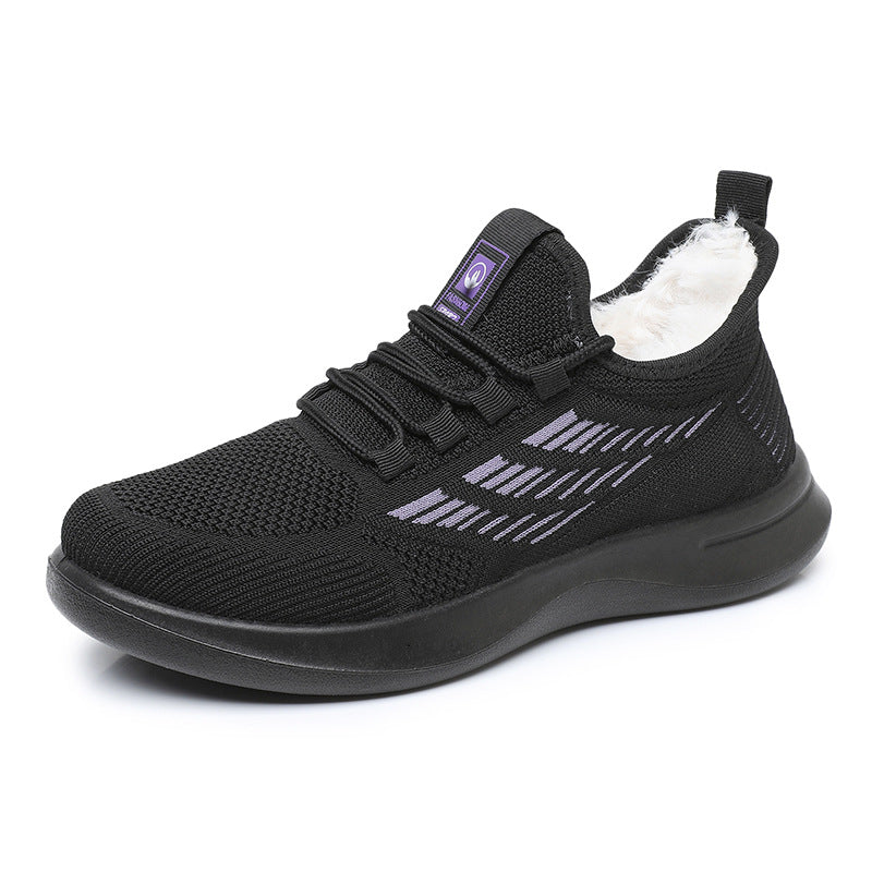 Damen Sportliche und warme Sneakers mit kuscheligem Innenfutter Drune