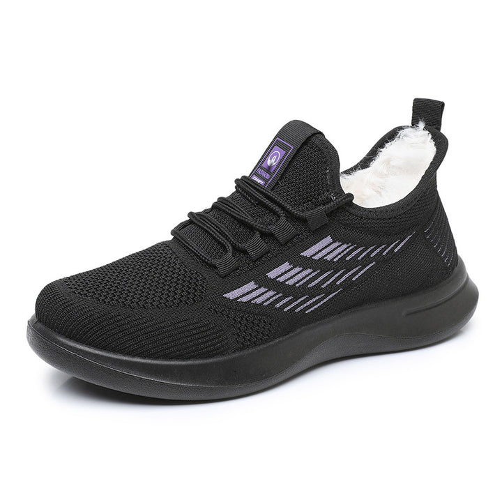 Damen Sportliche und warme Sneakers mit kuscheligem Innenfutter Drune