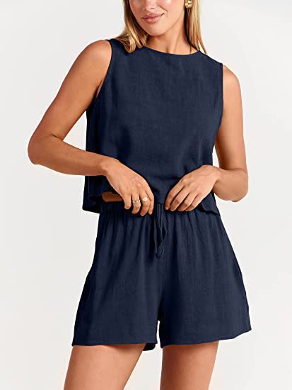 Damen Bequemes Jumpsuit mit weitem Schnitt und praktischen Taschen Drune