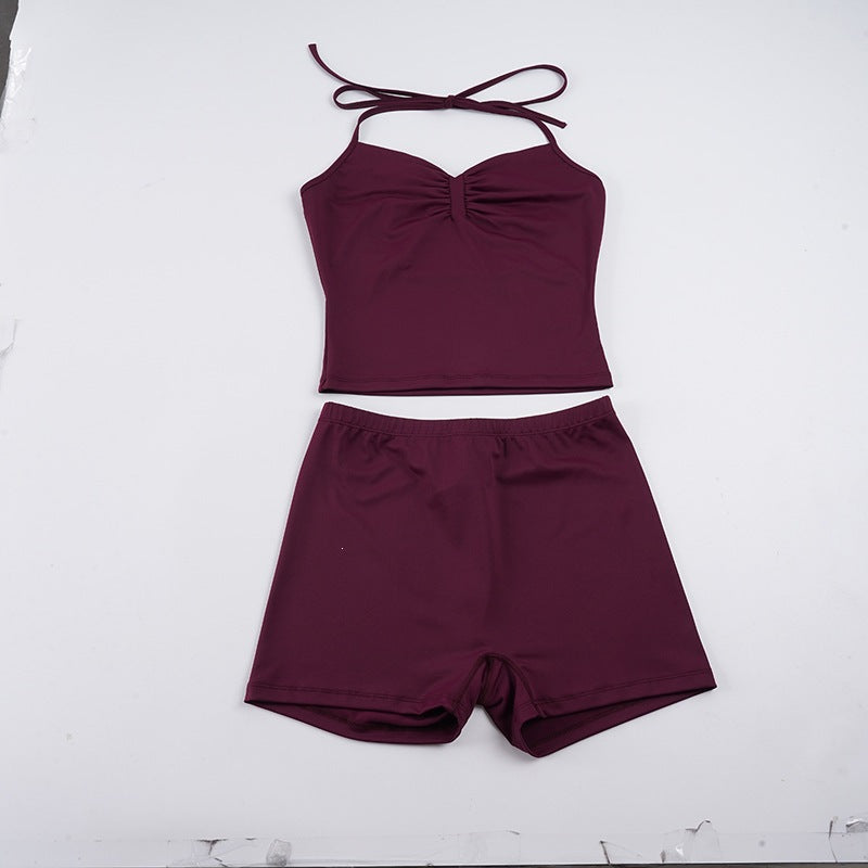 Damen Sportliches Bikini-Set mit verstellbaren Trägern und elastischem Bund Drune