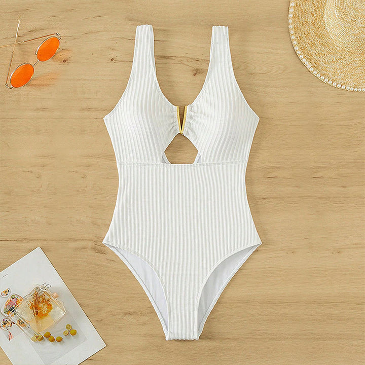 Damen Einteiliger Badeanzug mit geschmackvollem Cut-Out-Design Drune