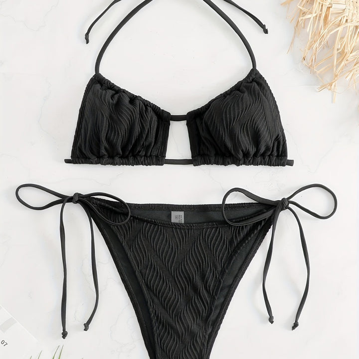 Damen Triangel-Bikini mit raffiniertem Rüschendesign Drune