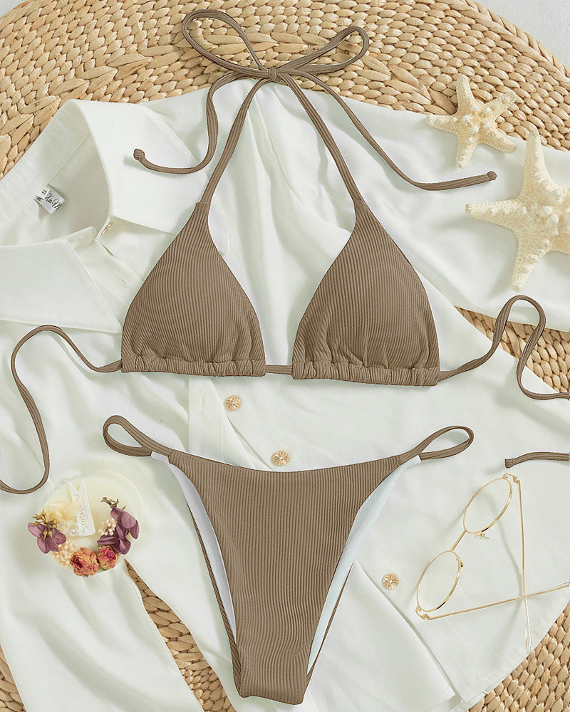 Damen Triangel-Bikini mit feinen Rüschendetails Drune