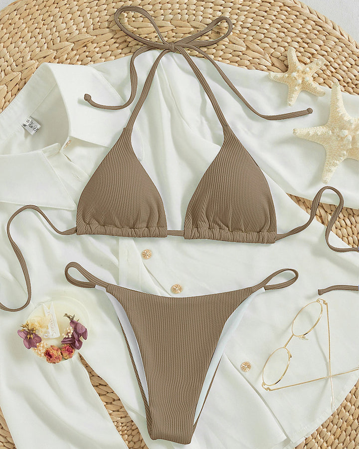 Damen Triangel-Bikini mit feinen Rüschendetails Drune