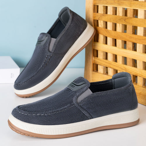 Herren nan Cord-Slipper-Sneaker mit elastischem Einstieg, gepolsterter Innensohle und griffiger Gummilaufsohle Drune