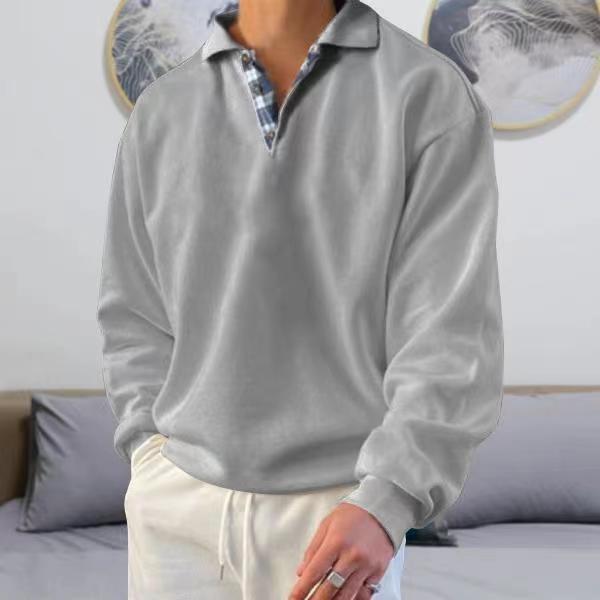Drune | Lockere Passform V-Ausschnitt Mit Revers Weiches Strickmaterial Rippbündchen