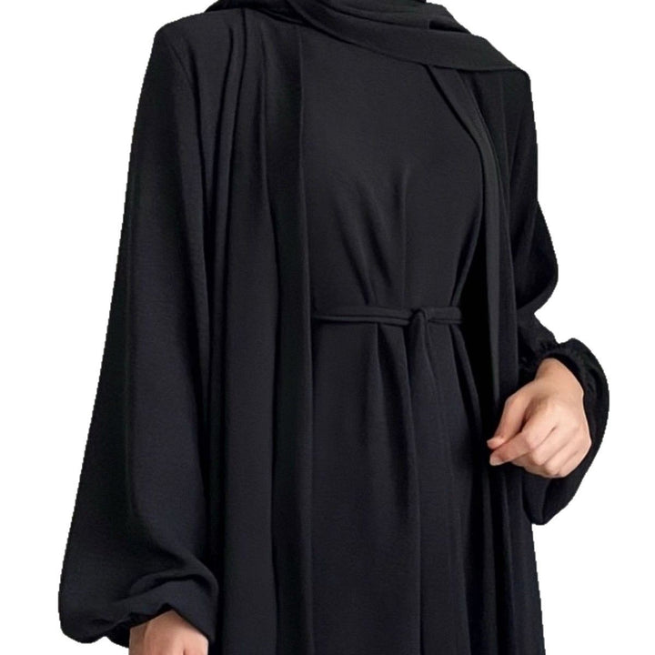 Damen elegantes Kimono-Dress mit tailliertem Design und langen Ärmeln Drune