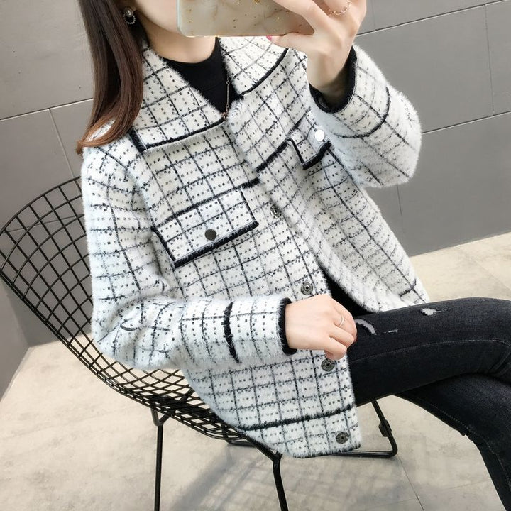 Damen Modische Jacke mit Komfortschnitt Drune