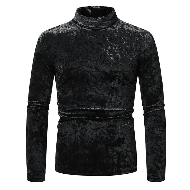 Herren Samt-Rollkragenpullover mit elegantem Design Drune