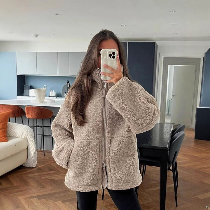 Drune | Oversize-Fleecejacke mit entspannter Passform und weichem, warmem Stoff für Frauen