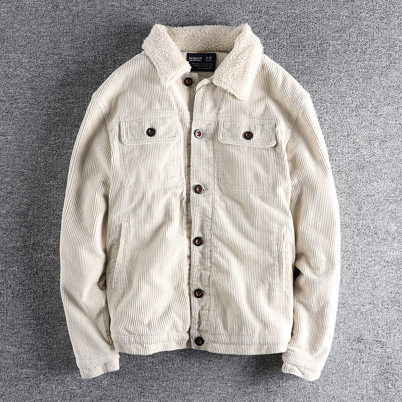 Herren Cordjacke mit kuscheligem Futter und praktischen Taschen Drune