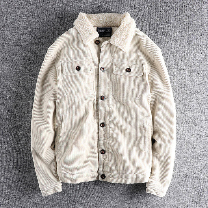 Herren Cordjacke mit kuscheligem Futter und praktischen Taschen Drune