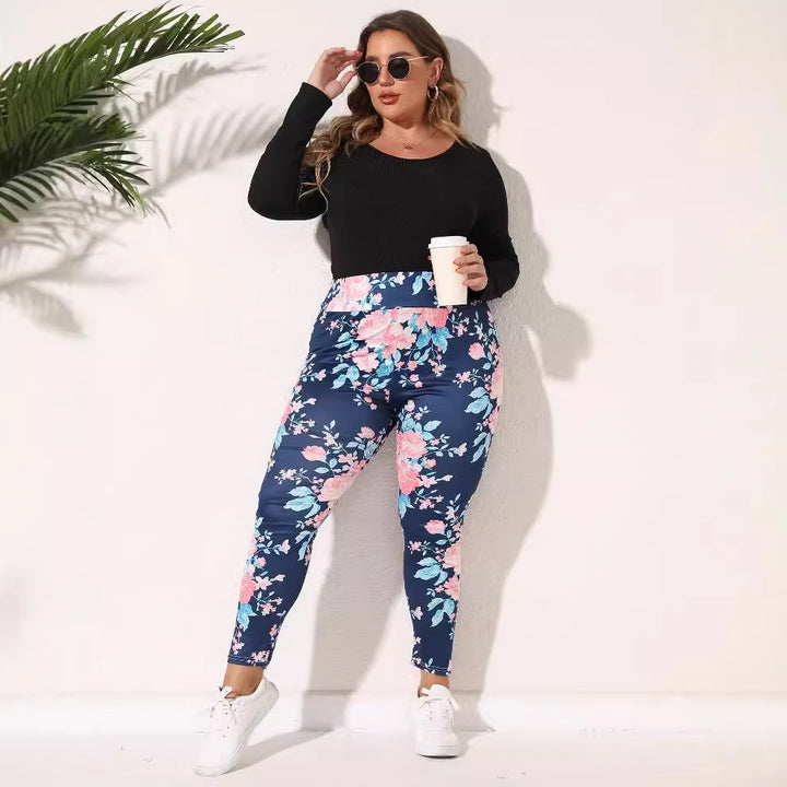 Damen Blumenleggings Drune