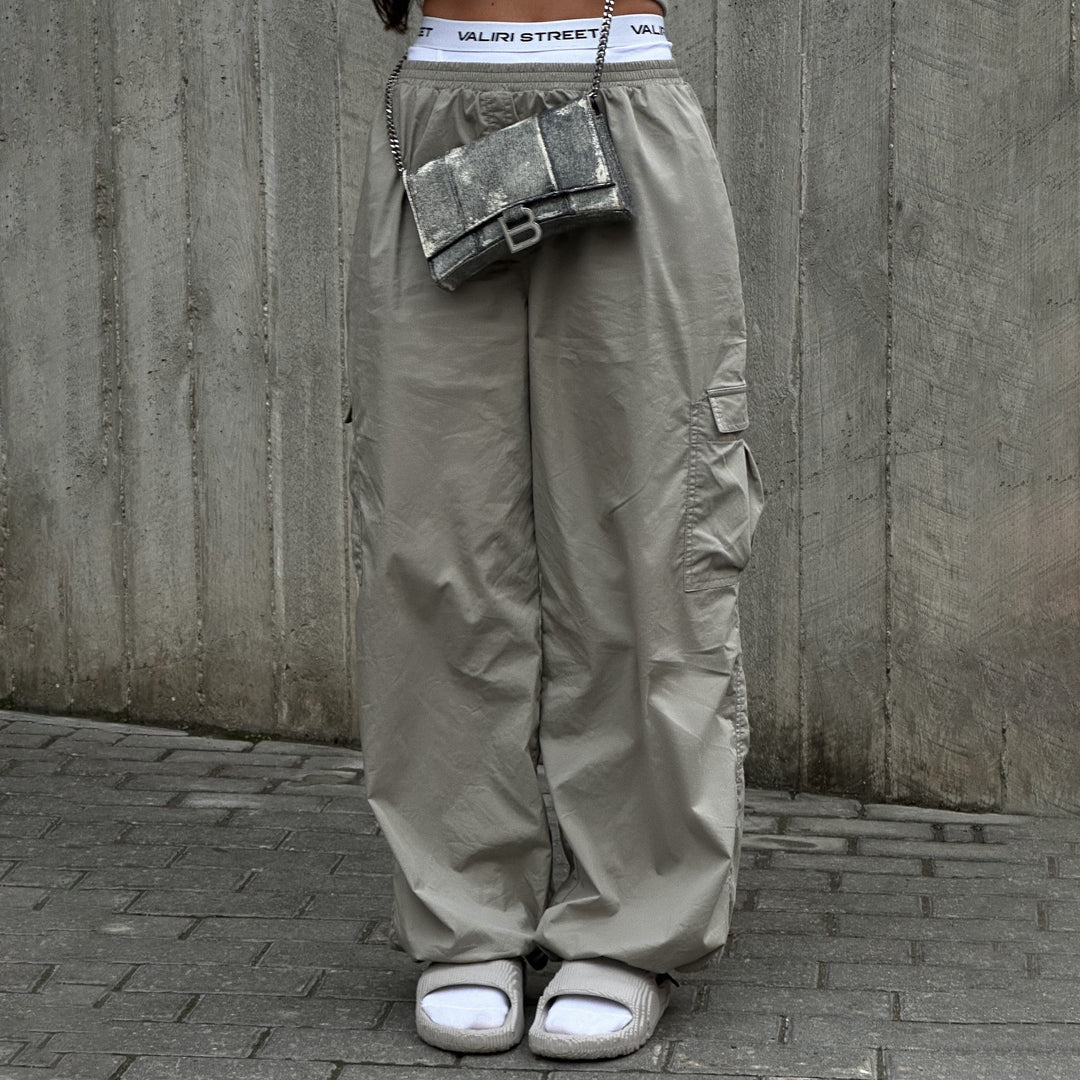 Damen Cargo-Hose im lässigen Utility-Stil mit dehnbarer Taille und praktischen Taschen Drune