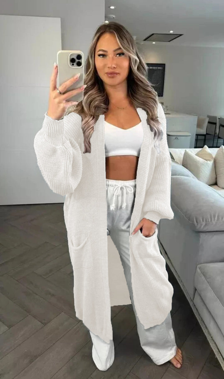 Damen Grobstrickcardigan im lässigen Oversized-Stil mit praktischen Taschen Drune
