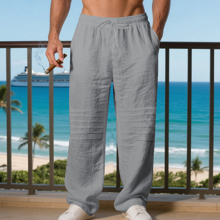 Herren entspannte Strandhose im lässigen Stil mit praktischen Taschen Drune
