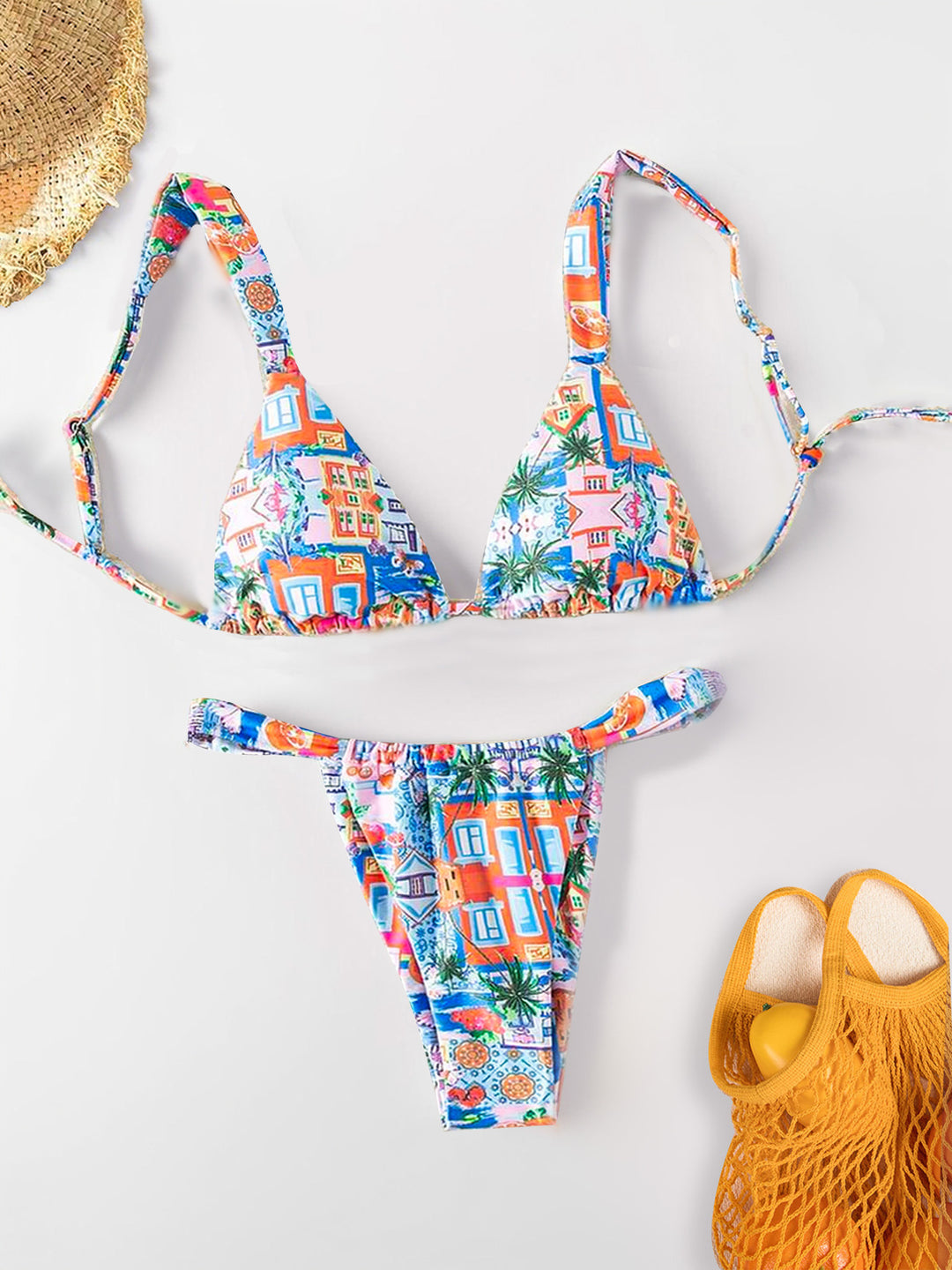 Damen Bikini-Set mit floralem Design Drune