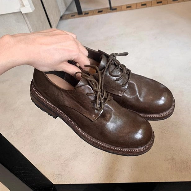Damen Schnürschuhe aus hochwertigem Leder mit eleganter Profilsohle Drune