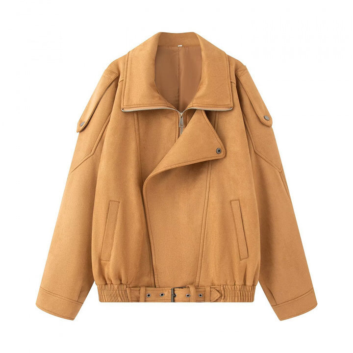 Damen lässige Oversize-Jacke aus hochwertigem Material Drune