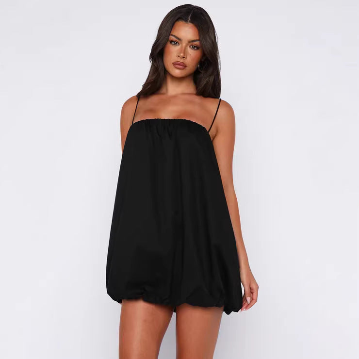 Damen Luftiges Sommerkleid mit Punkten Drune
