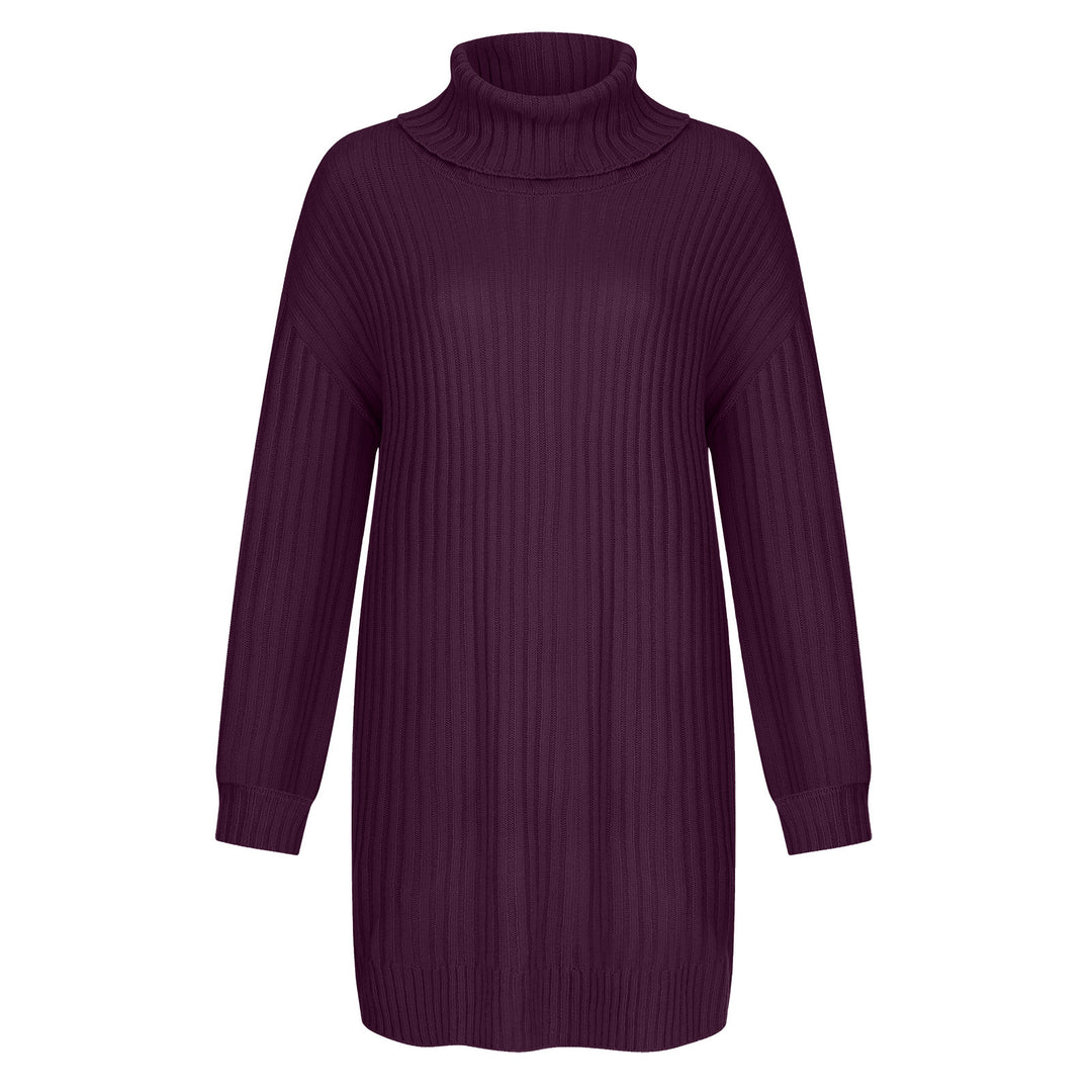 Damen Grobstrick Rollkragenpullover im lässigen Schnitt Drune