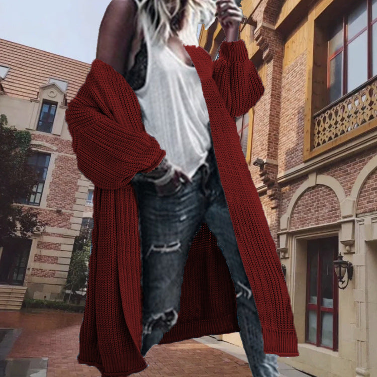 Damen Grobstrickcardigan im lässigen Oversized-Schnitt Drune