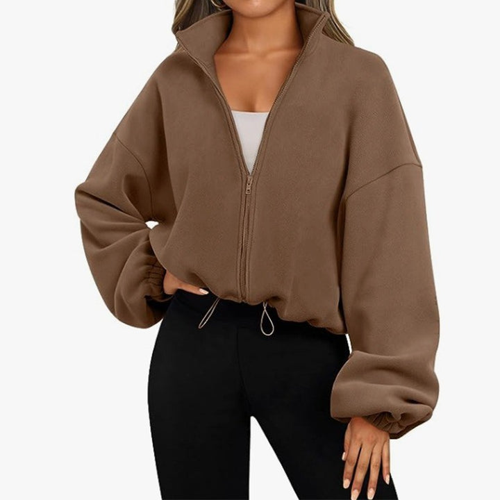 Damen Sportliche Zip-Jacke Drune