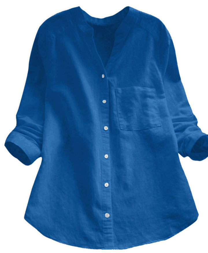 Damen trendige Bluse mit lustigem Katzenmotiv Drune