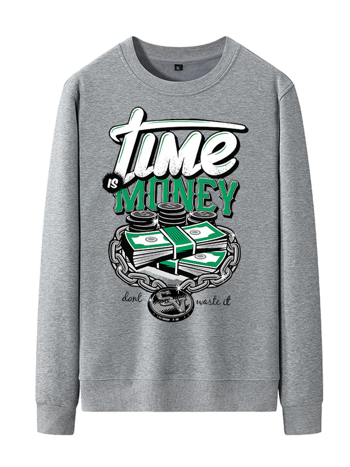 Damen Sweatshirt mit kreativem Grafikdruck Drune