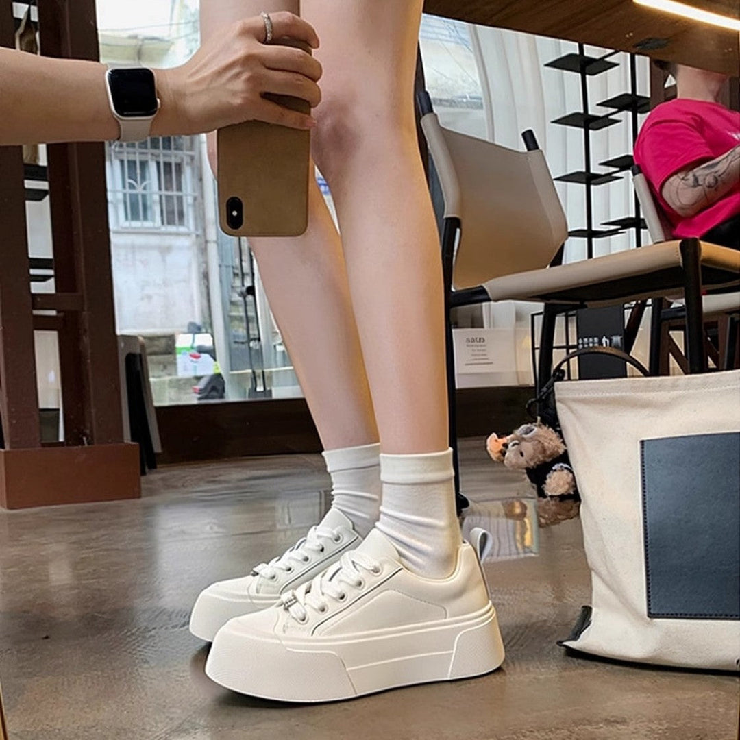 Damen Sneaker mit erhöhter Sohle Drune