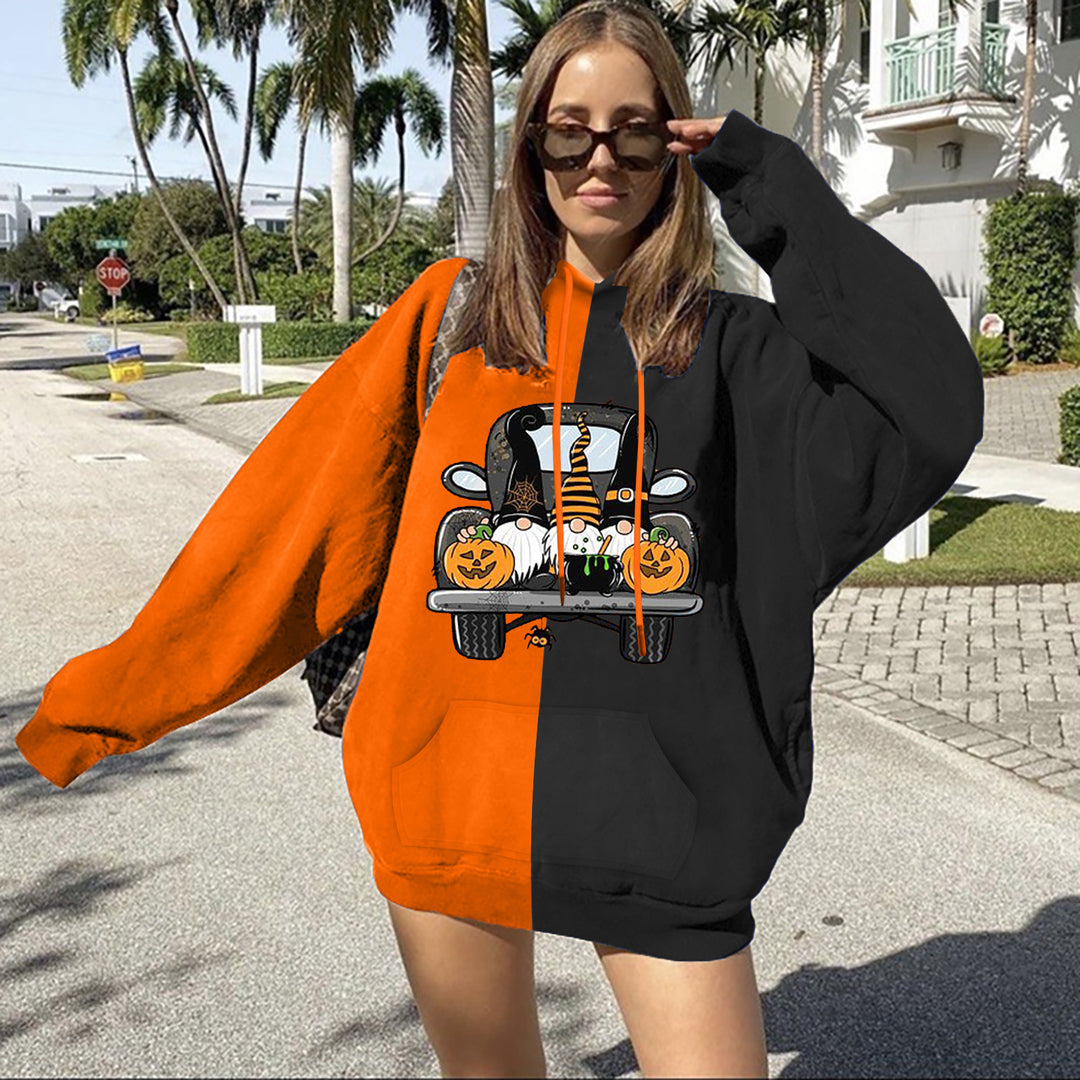 Damen Kapuzenpullover mit Halloween-Motiv Drune