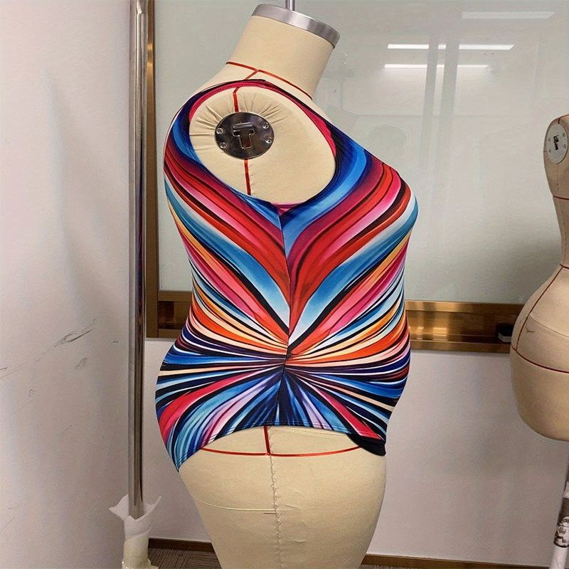 Damen Bademode mit stylischem Spiralmuster Drune