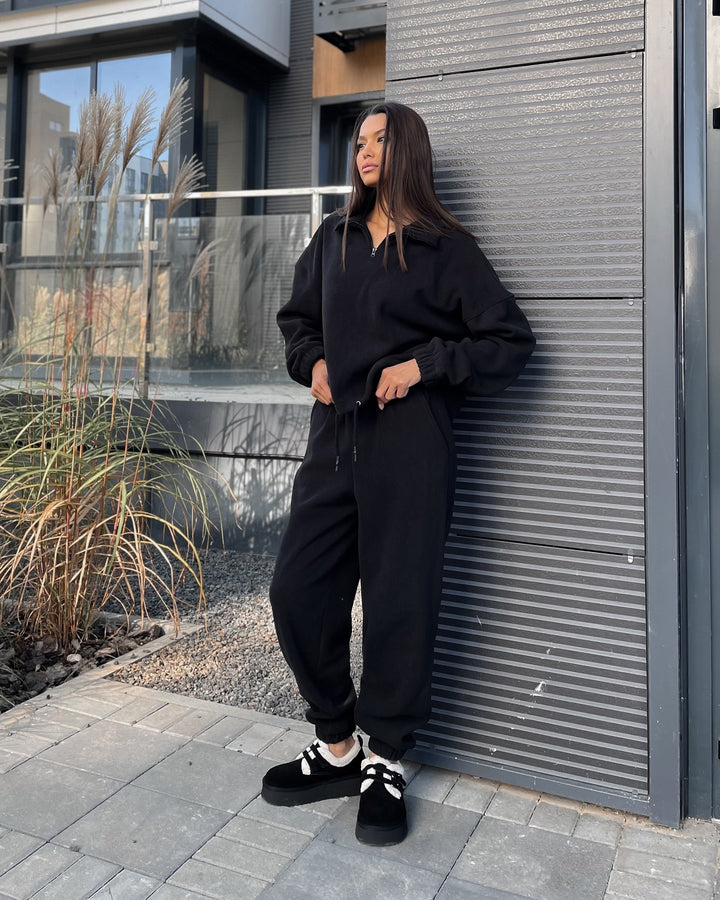 Damen Kuschelweiches Fleece-Outfit Drune