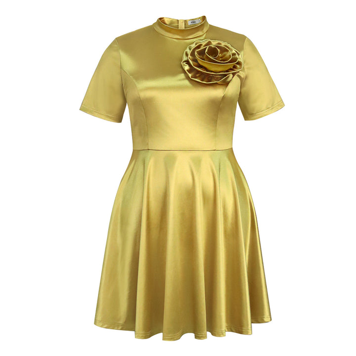 Damen Elegantes Kleid mit Blumendekor Drune