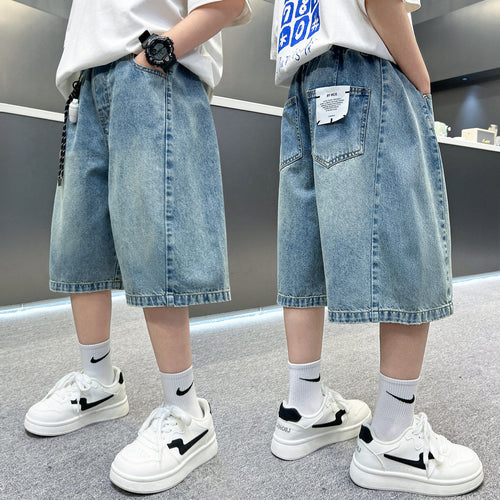 Unisex Baggy-Shorts aus leichtem Denim Drune